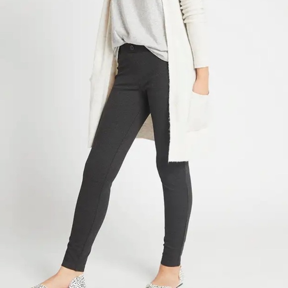 Betabrand Skinny Leg Classic Dress Yoga Pants Charcoal Gray Small Petite SP O - Picture 1 of 8